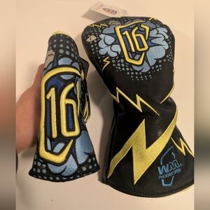 Waste Management Phoenix Open 16th Hole Driver & Putter Head Cover Set Swag NWT